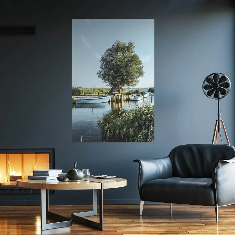 Poster 40x60cm im Hochformat, Zempin Insel Usedom Strand & Meer
