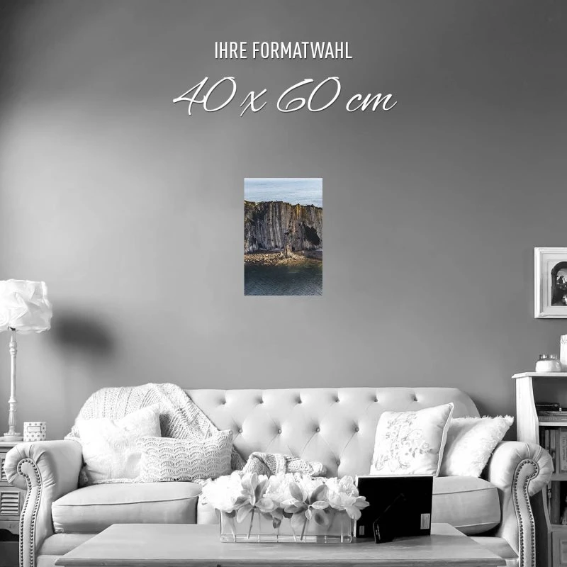 Poster 40x60cm im Hochformat, Silence Beach, Spanien Strand & Meer