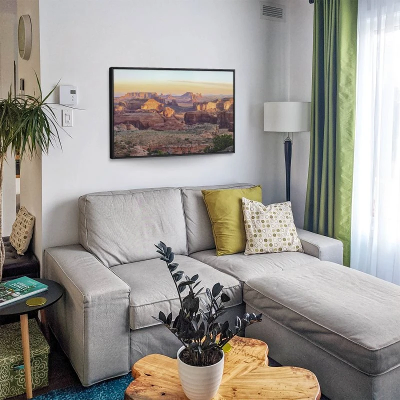 Berge & Gebirge Grand Canyon USA II im schwarzen Bilderrahmen, 120x60cm