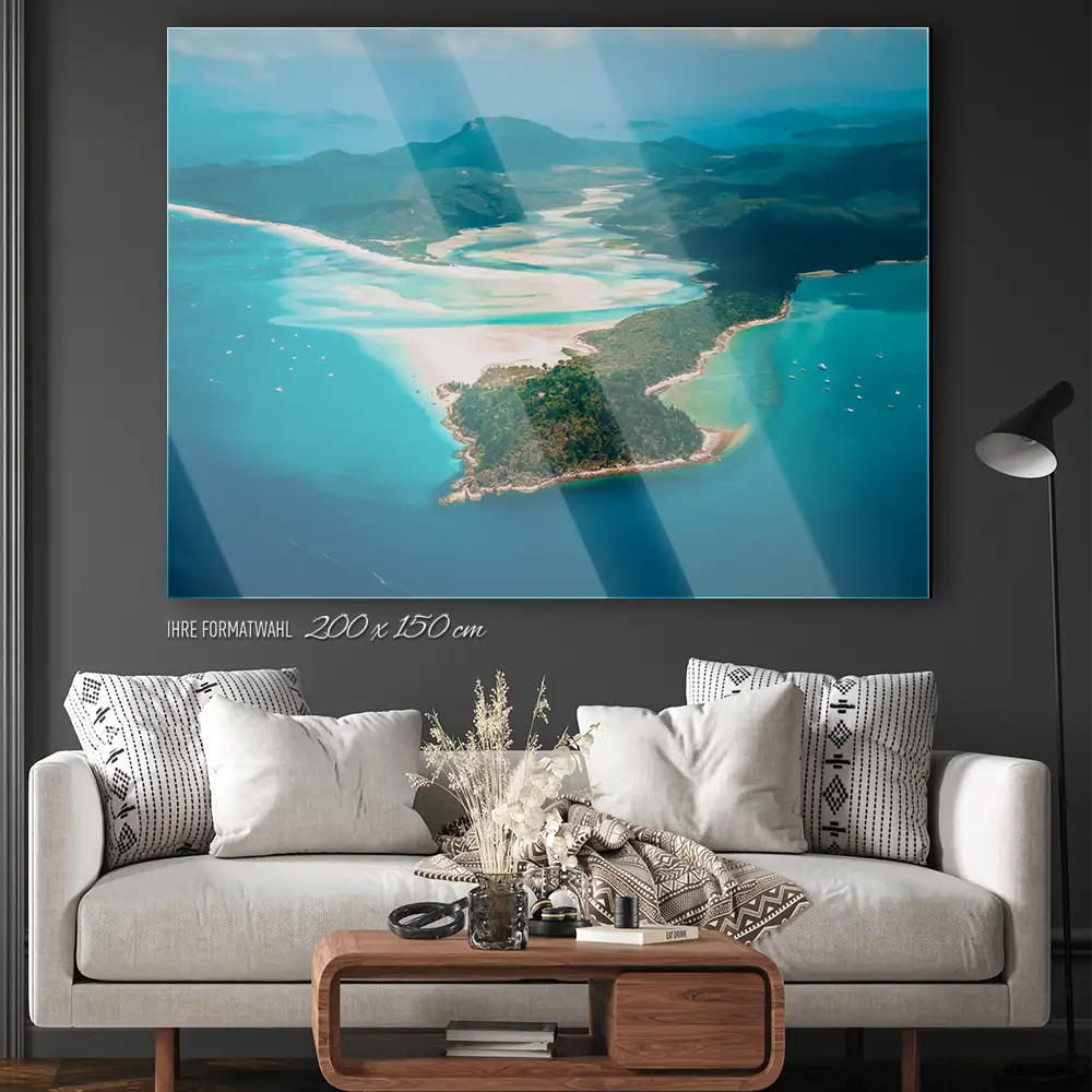 200x150cm großes Acrylglasbild, Strand & Meer Panorama Australien
