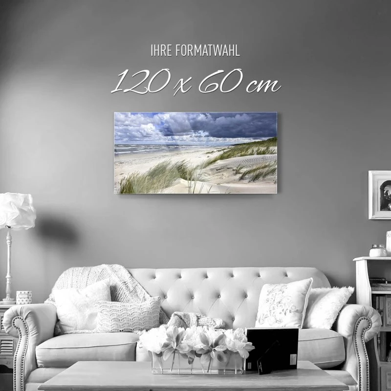 Strand & Meer Ostsee Strand Polen als Acrylglas Bild 120x60cm