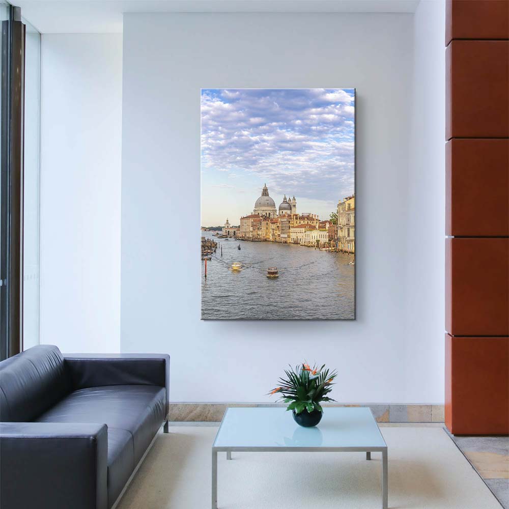 Leinwandbild Hochformat XXL 100x150cm, Skyline Canal Grande in Venedig