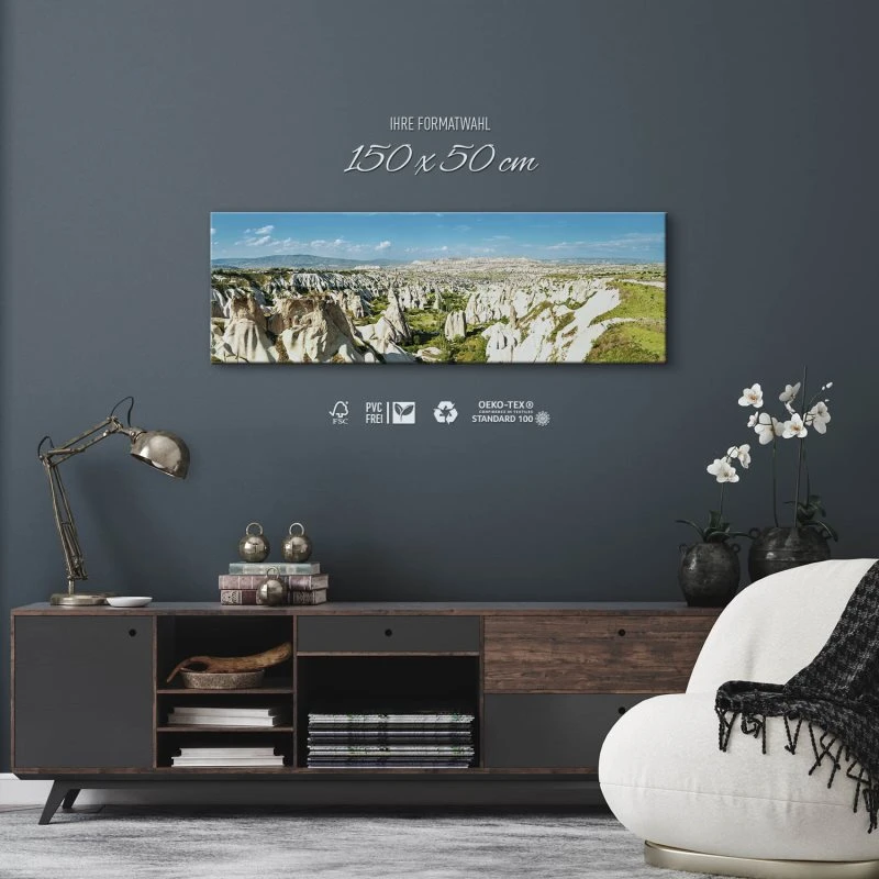 Berge & Gebirge Kappadokien Türkei als Leinwand Bild 150x50cm