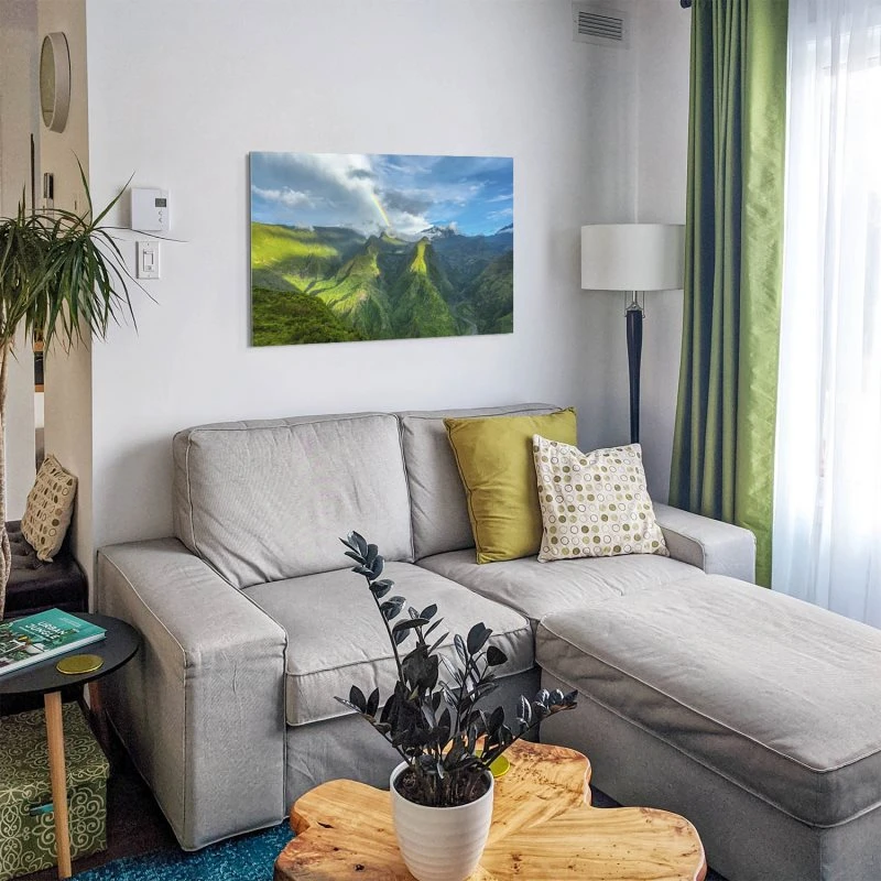 Berge & Gebirge Cap Noir Insel Reunion als Alu-Dibond Bild 120x60cm