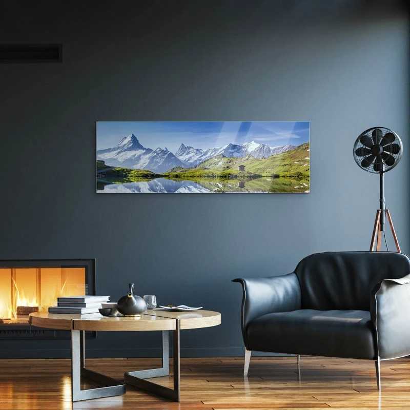 Berge & Gebirge Bachalpsee Schweiz als Acrylglasverbund Bild 150x50cm