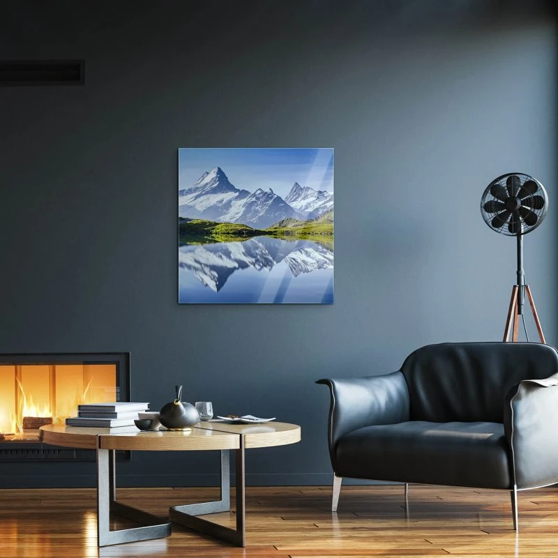 Berge & Gebirge Bachalpsee Schweiz als Acrylglas Bild 80x80cm
