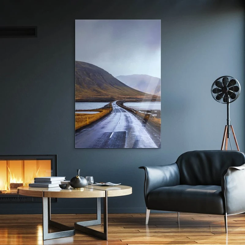 Berge & Gebirge im Hochformat, Halbinsel Snæfellsnes Island als Acrylglas Bild 80x120cm