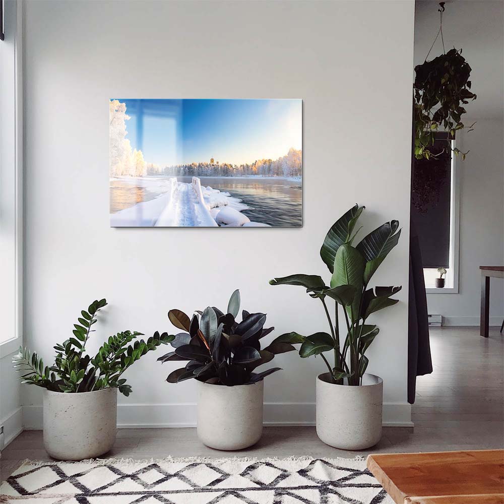 Flüsse & Seen pajakka river, Finnland als Acrylglasverbund Bild 180x90cm