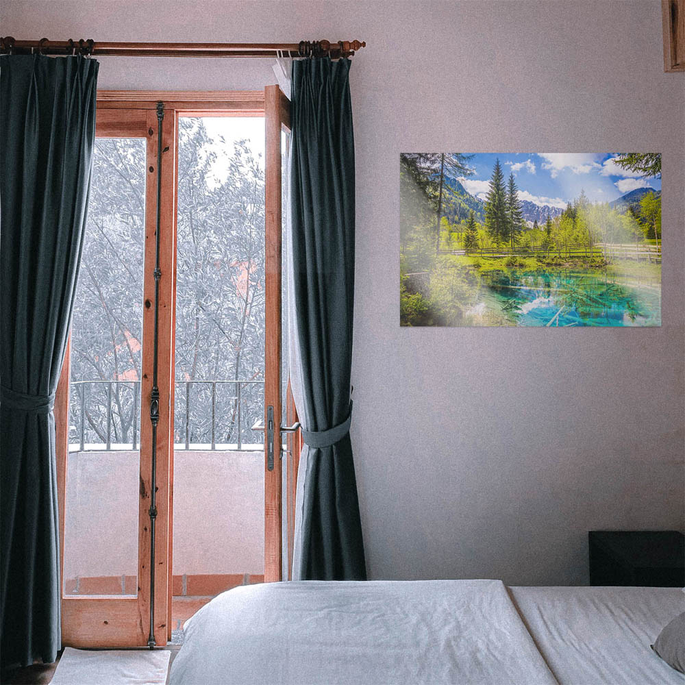 WandPoster Wald & Berge Meerauge Bodental, 50x50cm