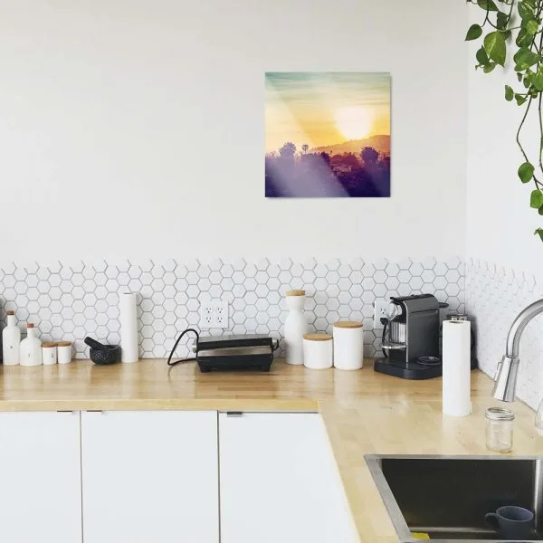 WandPoster Skyline Los Angeles sunset, 50x50cm