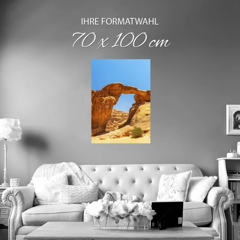 Poster Wadi Rum Wüste Berge & Gebirge, 70x100cm groß