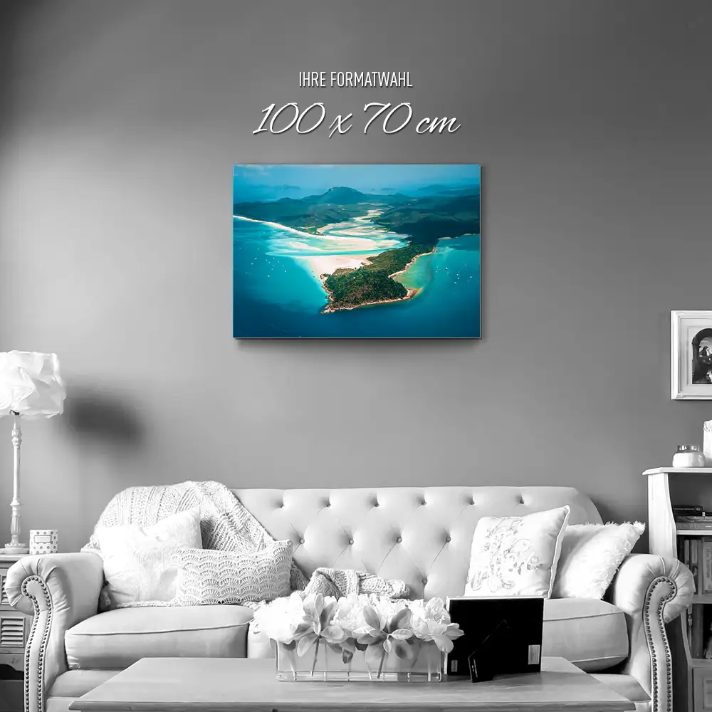 Alu-Dibond Bild Panorama Australien, Strand & Meer, 100x70cm groß