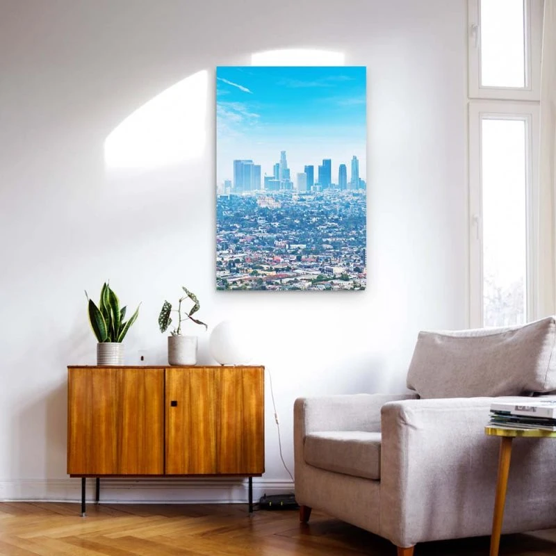 Skyline Los Angeles Panorama Poster XXL 100x150cm im Hochformat