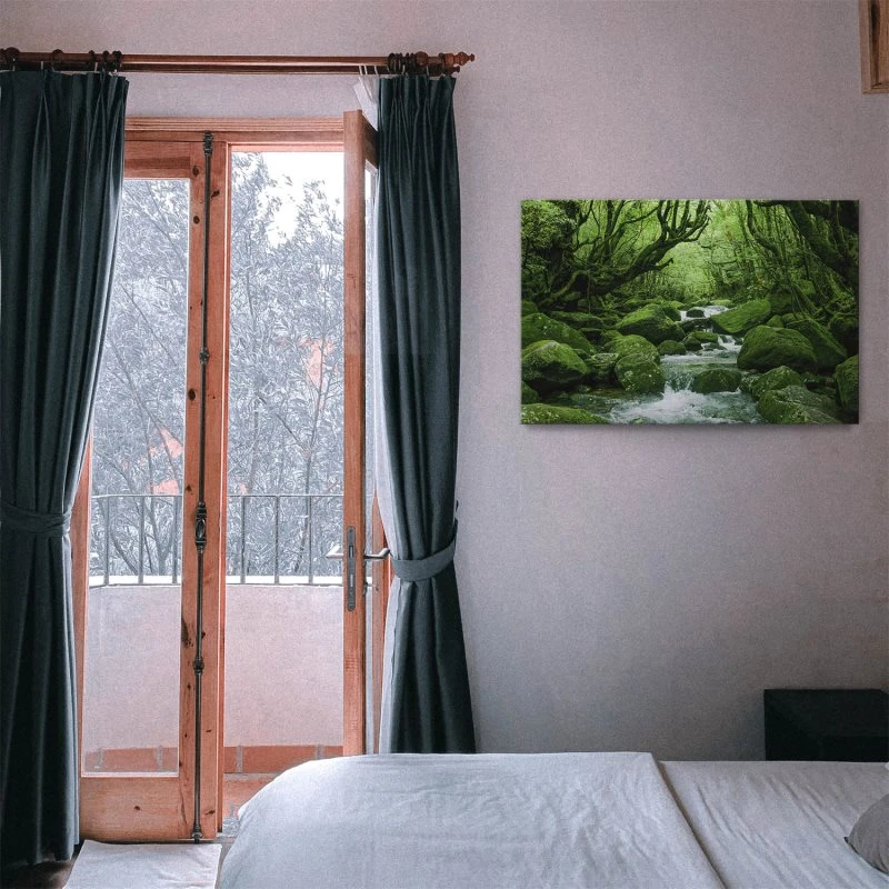 Leinwandbild Japan Waldbach, Flüsse & Seen 60x40cm