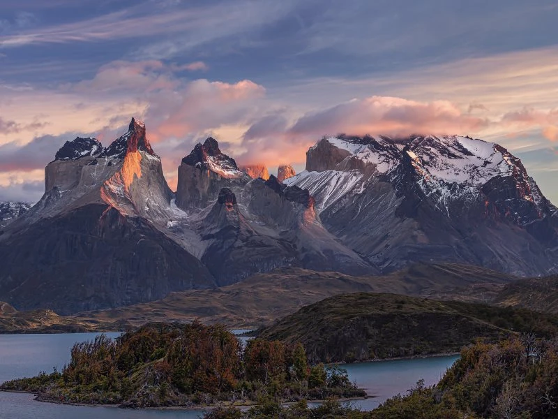 XXL Poster 200x150cm Flüsse & Seen Sonnenspiele Patagonien