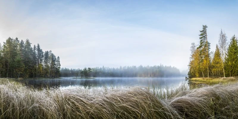 Flüsse & Seen Seelandschaft Finnland als Acrylglas Bild 120x60cm