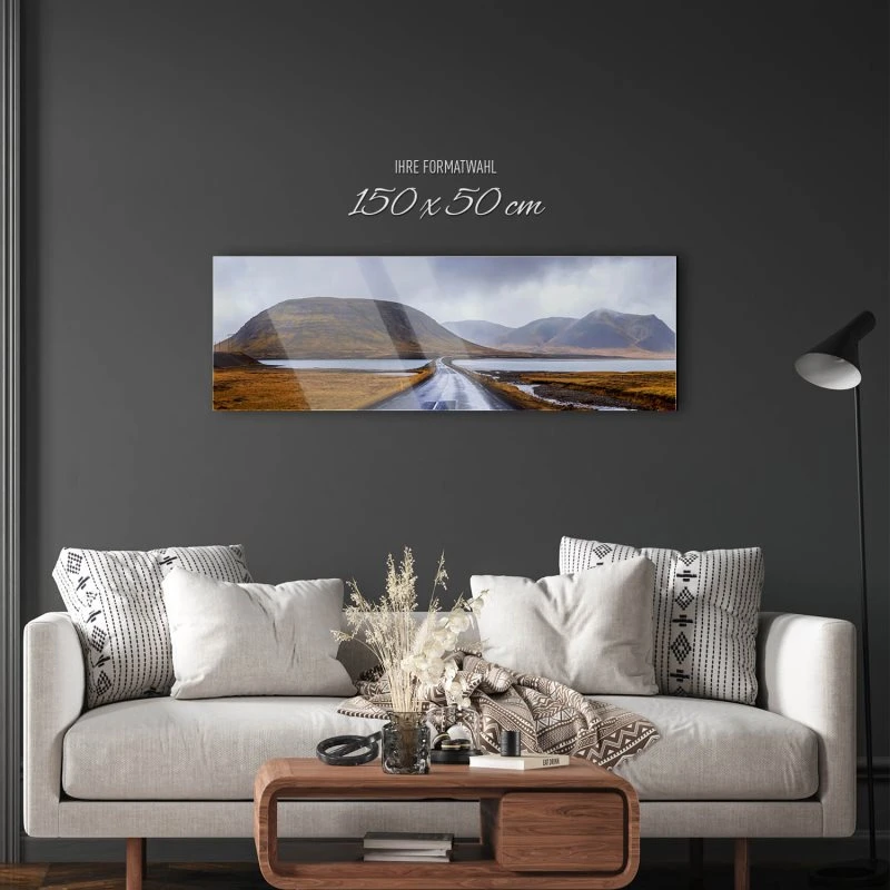 Acrylglasbild 150x50cm groß Berge & Gebirge Halbinsel Snæfellsnes Island