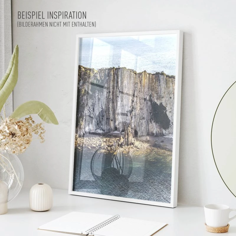 Poster 40x60cm im Hochformat, Silence Beach, Spanien Strand & Meer