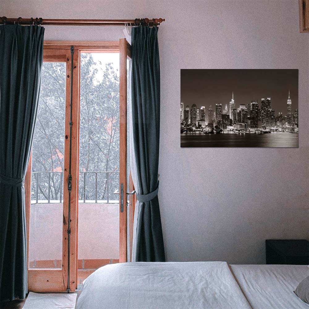 Poster 50x50cm New York nachts Skyline