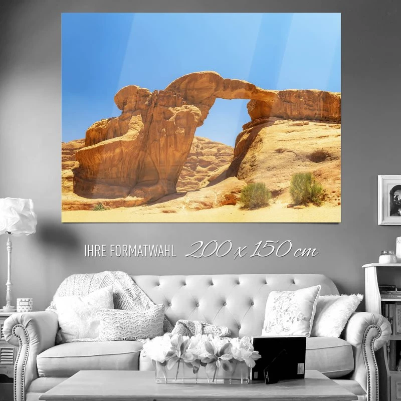 XXL WandPoster Berge & Gebirge Wadi Rum Wüste, 200x150cm