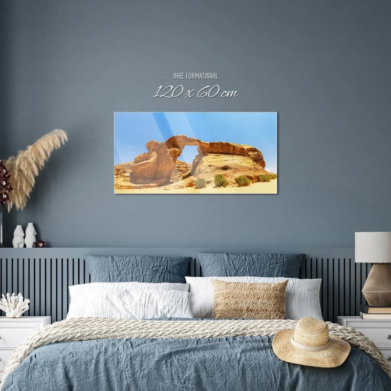 Berge & Gebirge Wadi Rum Wüste als Acrylglasverbund Bild 120x60cm