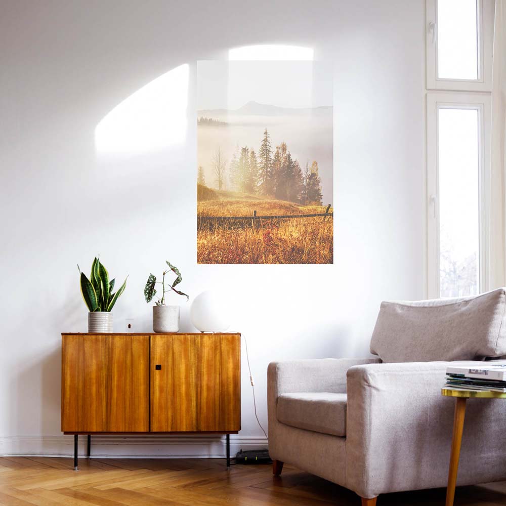 WandPoster Wald & Bäume Herbst in den Karbaten, 50x50cm