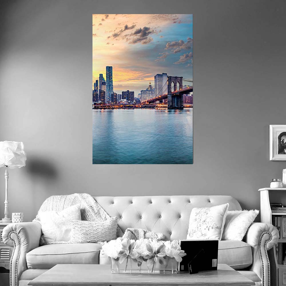 Skyline New York City Poster XXL 100x150cm im Hochformat