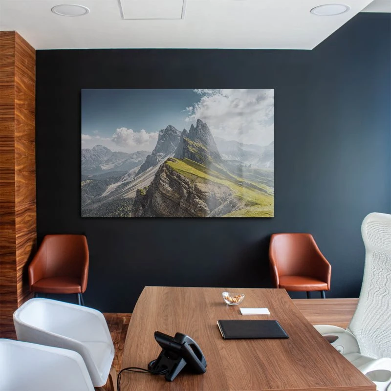 Acrylglasbild XXL, Berge & Gebirge Dolomiten Geisslergruppe 160x120cm groß