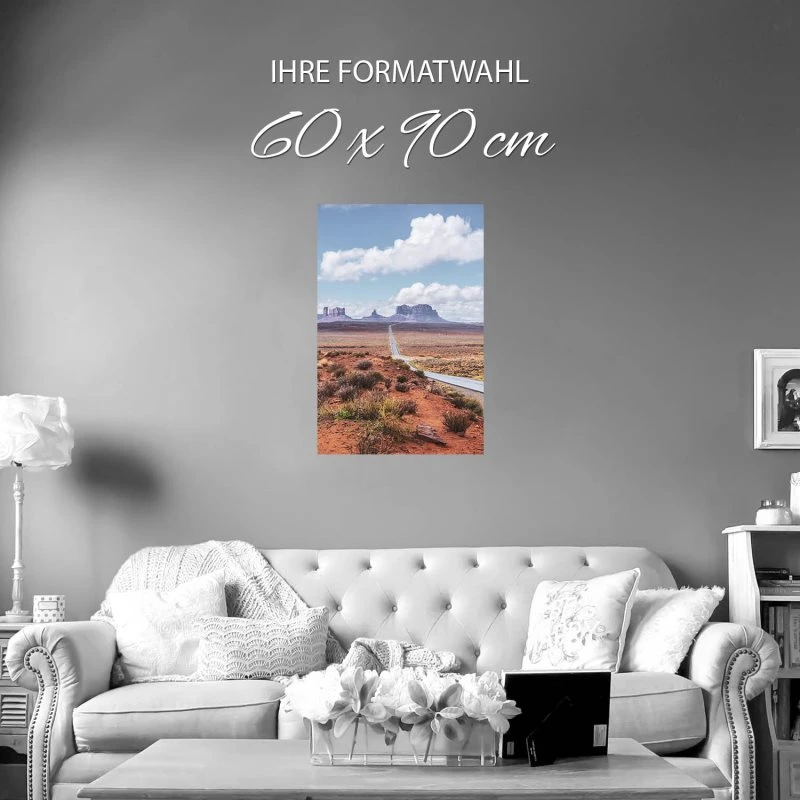 Poster 60x90cm im Hochformat, USA Monument Valley Berge & Gebirge