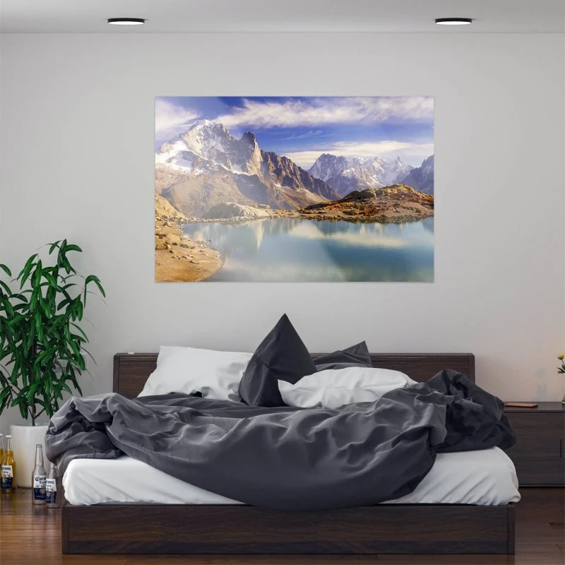 XXL WandPoster Berge & Gebirge Crystal Lakes Franz. Alpen, 200x150cm