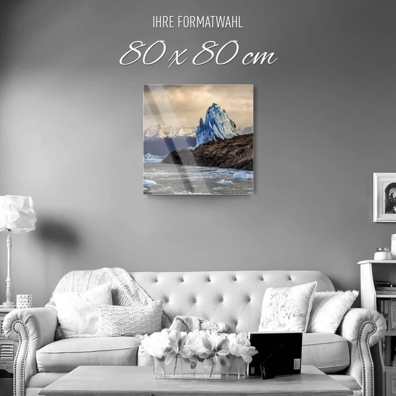 Berge & Gebirge Perito Moreno Gletscher als Acrylglas Bild 80x80cm