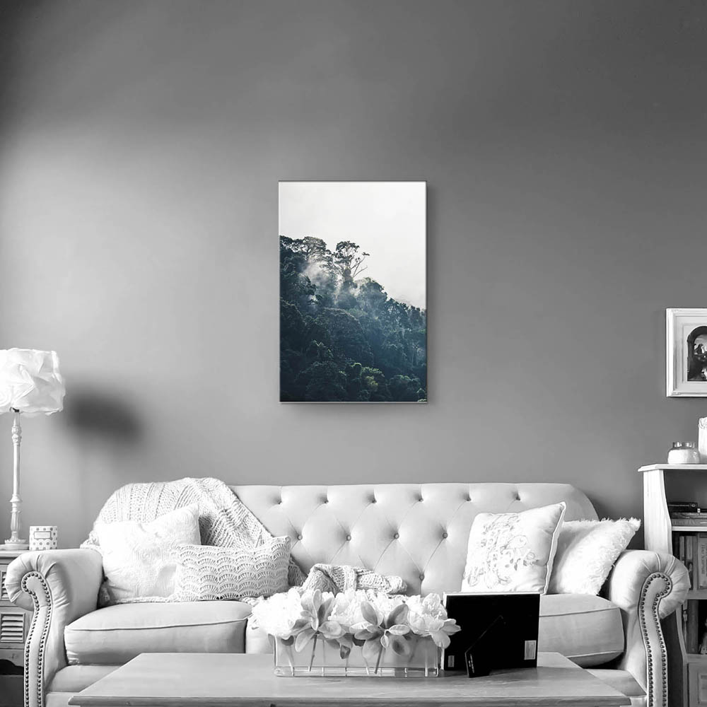Keilrahmenbild Hochformat, Dschungel, weiter Ausblick 60x90cm groß
