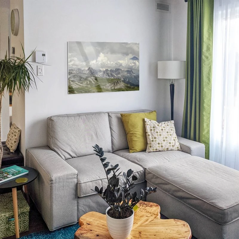 Berge & Gebirge Dolomiten Gewitter  als Acrylglas Bild 120x60cm
