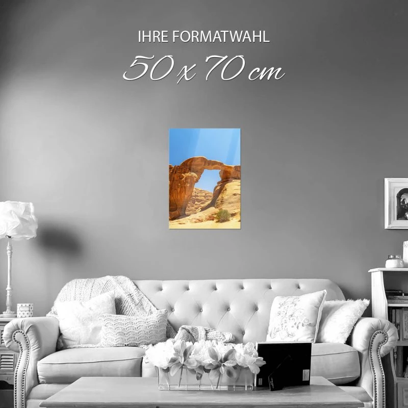 WandPoster Berge & Gebirge Wadi Rum Wüste, 50x70cm