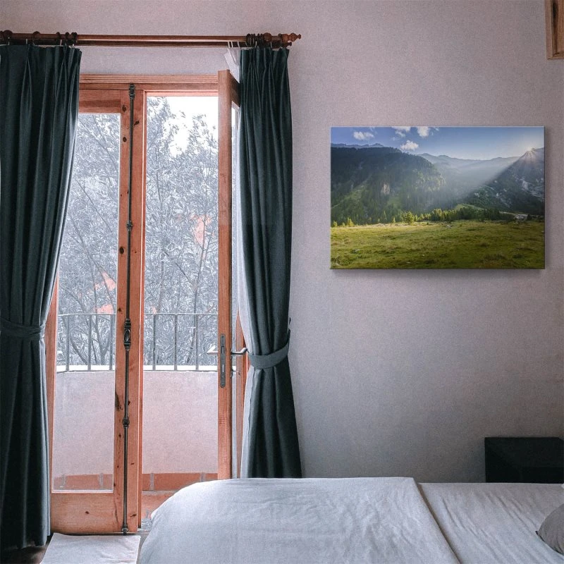 Keilrahmenbild Berge & Gebirge, Herbst Zillertal Tirol 90x60cm groß
