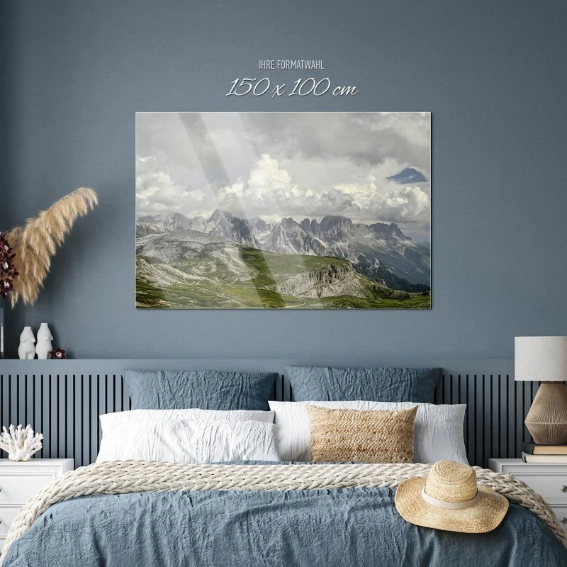 Berge & Gebirge Dolomiten Gewitter  als Acrylglasverbund Bild 150x100cm