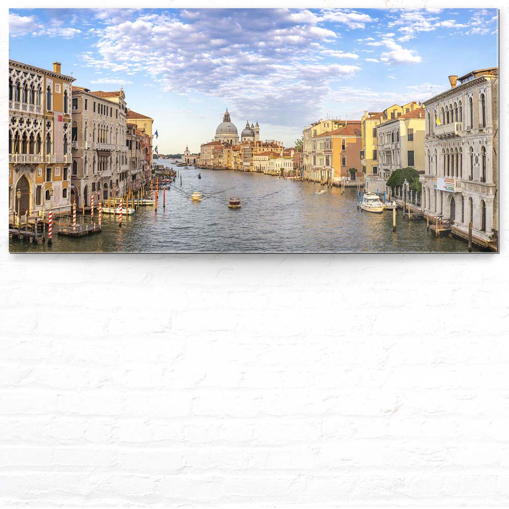 Skyline Canal Grande in Venedig als Acrylglasverbund Bild 180x90cm
