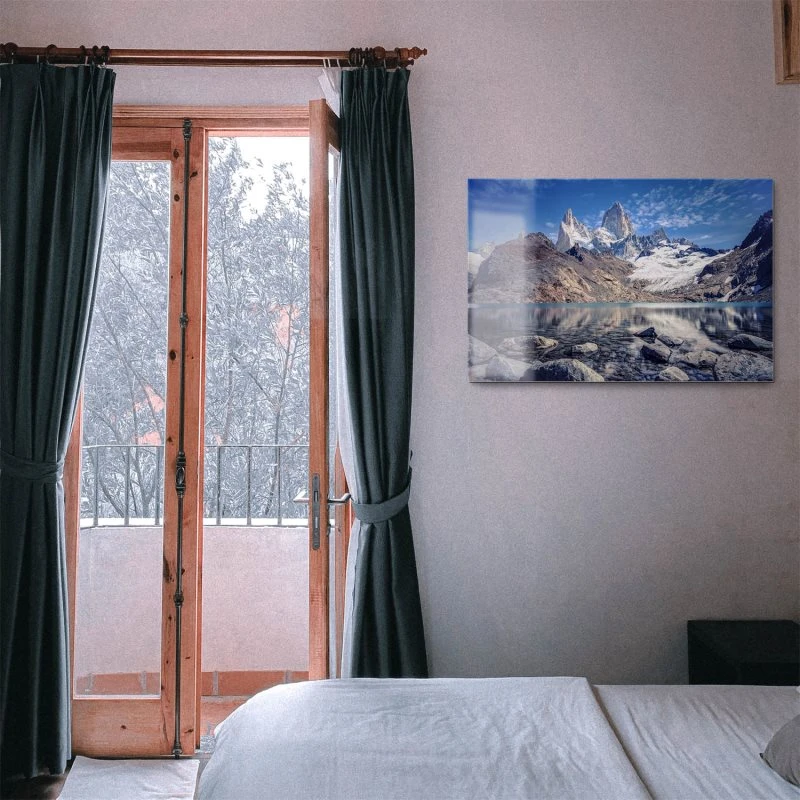 Berge & Gebirge Fitz Roy und  Cerro Torre als Acrylglasverbund Bild 120x80cm