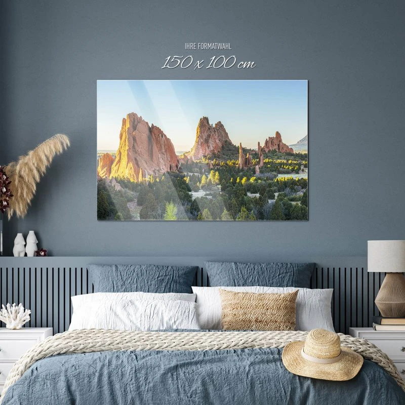 Berge & Gebirge Garden of the Gods USA als Acrylglasverbund Bild 150x100cm