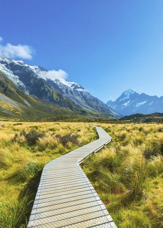 Poster 50x70cm Mount Cook National Park Neuseeland Berge & Gebirge