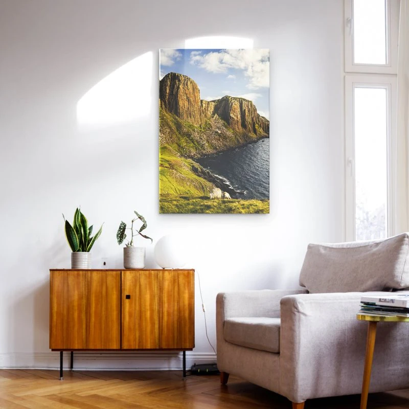 Berge & Gebirge im XXL Hochformat, Rubha Hunish Isle of Sky als Acrylglasbild 100x150cm