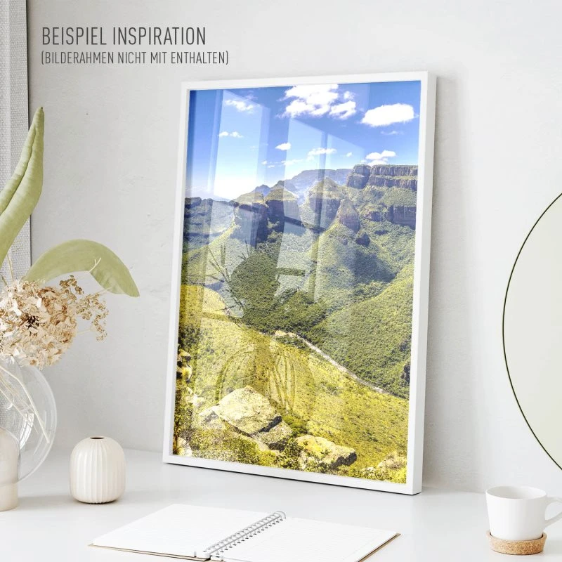 Poster 40x60cm im Hochformat, Blyde River Canyon Berge & Gebirge