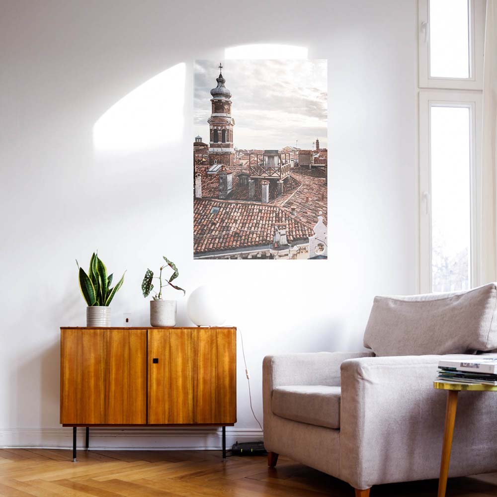 WandPoster Skyline Über den Dächern von Venedig, 50x50cm