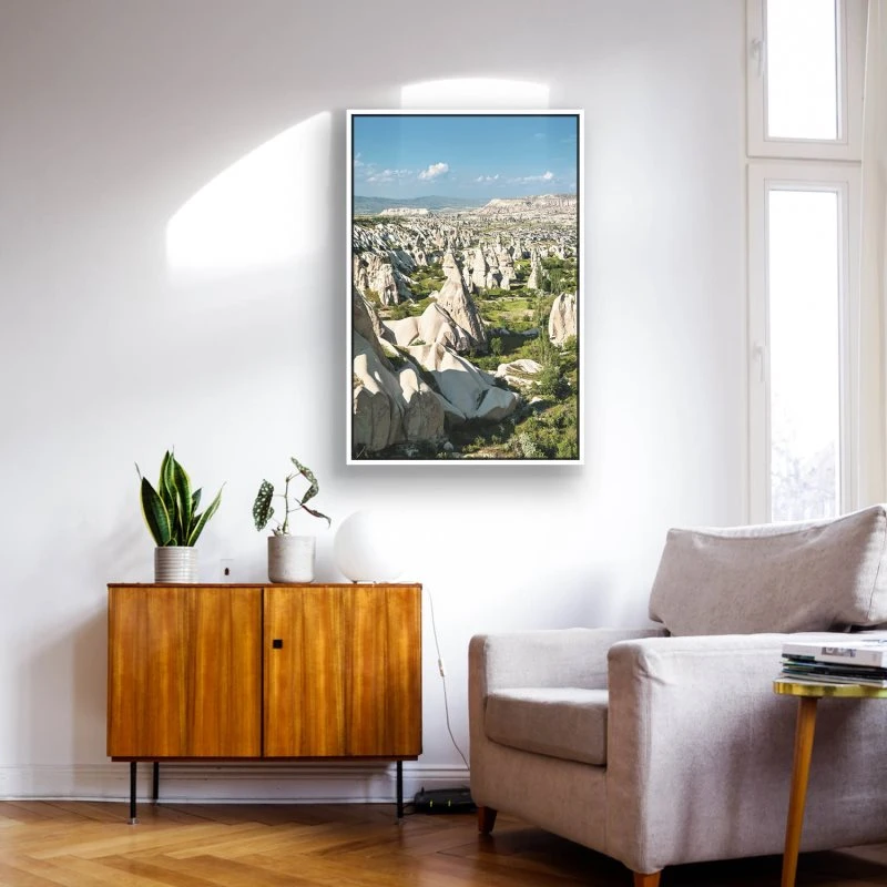 Berge & Gebirge im Hochformat 40x60cm Kappadokien Türkei mit weißen Bilderrahmen