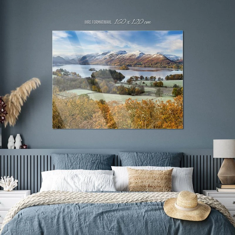 Berge & Gebirge Derwent Water England als Acrylglasverbund Bild 160x120cm
