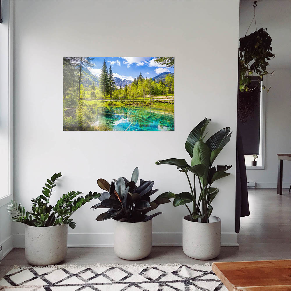 WandPoster Wald & Berge Meerauge Bodental, 50x50cm