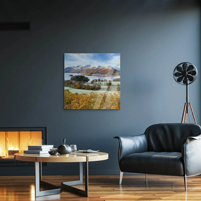 Berge & Gebirge Derwent Water England als Acrylglasverbund Bild 80x80cm