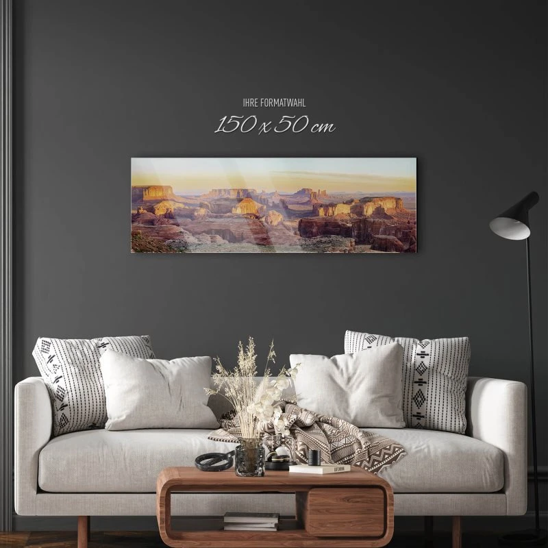 Acrylglasbild 150x50cm groß Berge & Gebirge Grand Canyon USA II
