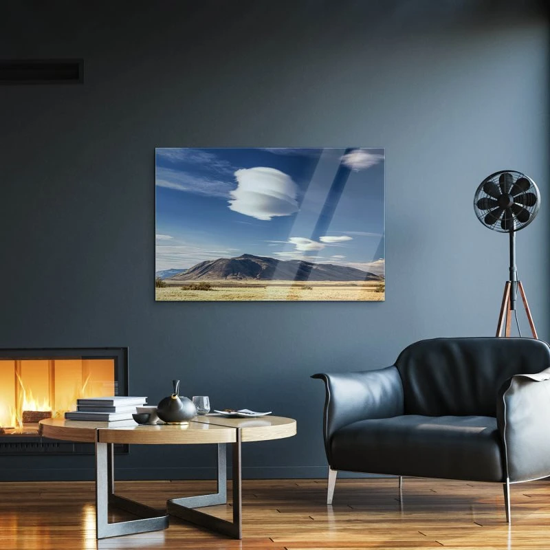 Berge & Gebirge Wolken in Patagonien als XXL Acrylglasbild 150x100cm