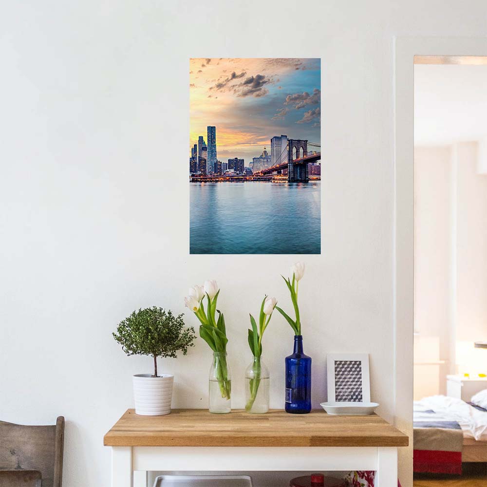 Skyline New York City Poster XXL 100x150cm im Hochformat